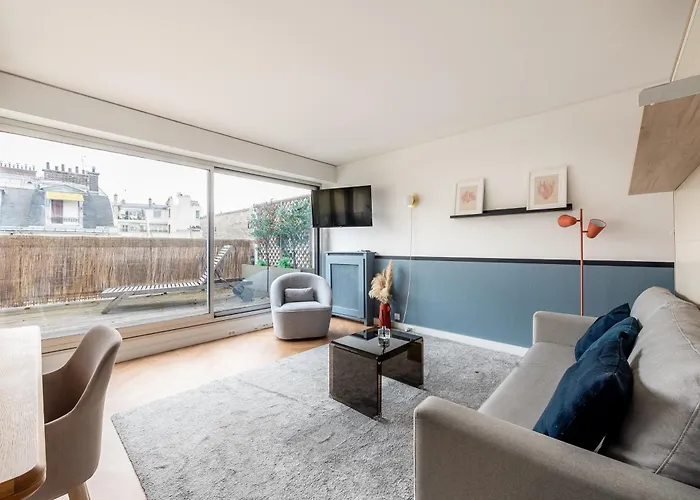 Mid-term L Parc Monceau - Ac & Rooftop Appartement